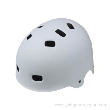 Matte White Skate Helmet for Adult Youth